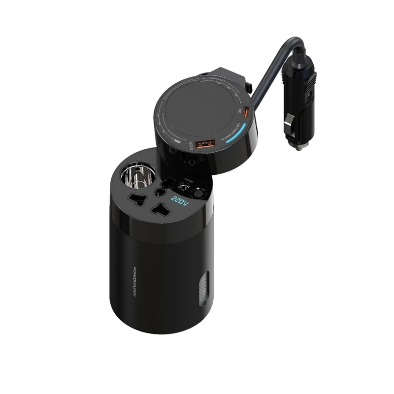 مبدل برق خودرو پاورولوجی مدل CAR POWER INVERTER 200W با توان 200 وات